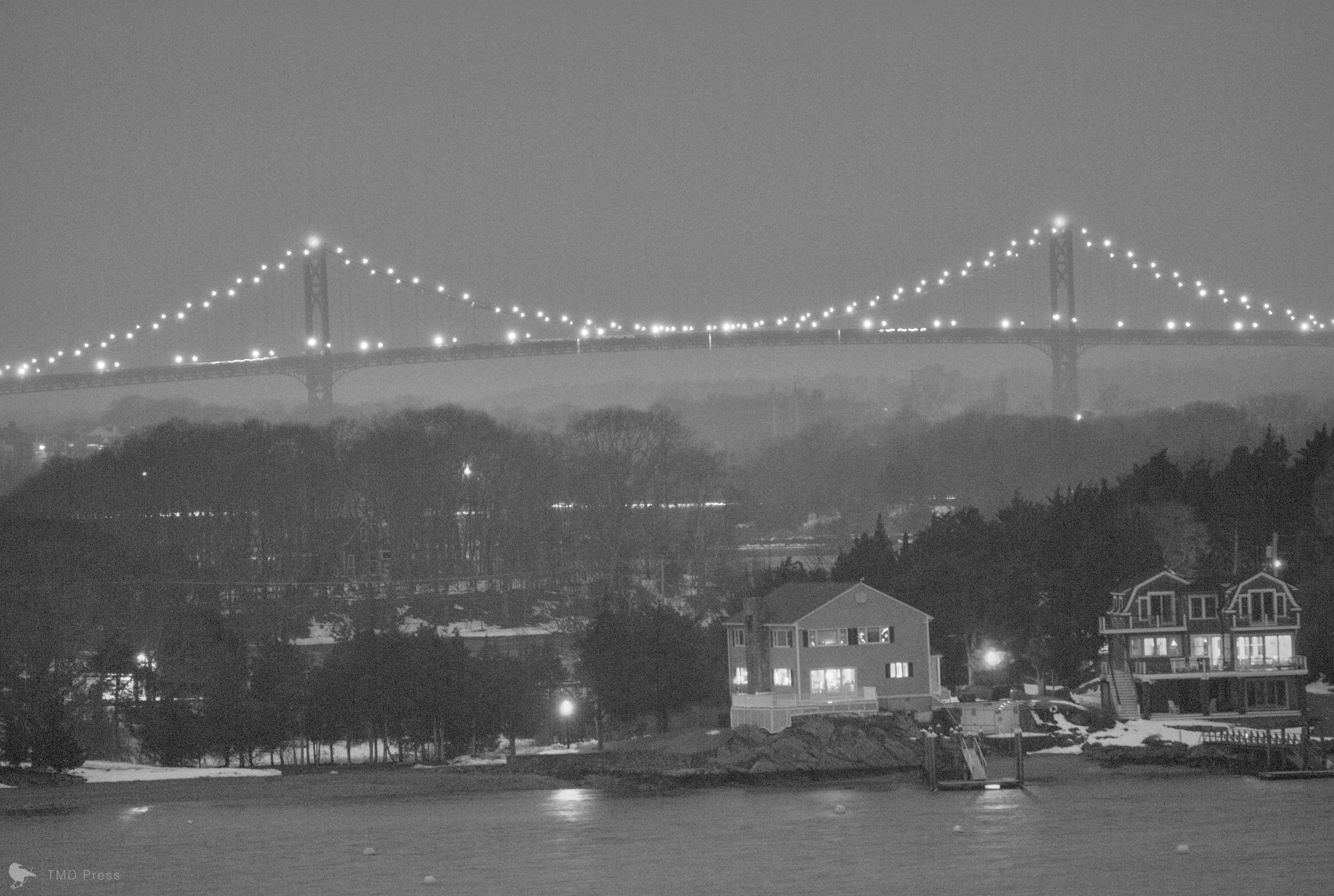 Mount Hope Bridge, dusk
