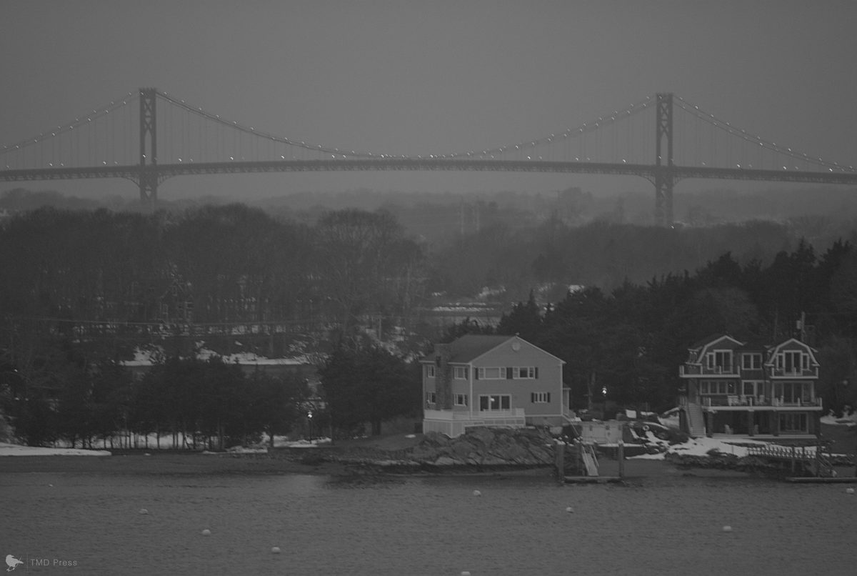The bridge in fog